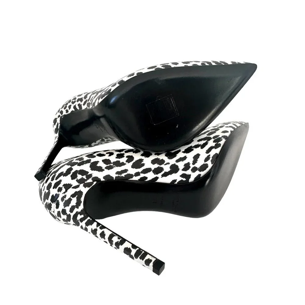 Saint Laurent Black & White Heels - Picture 6 of 6
